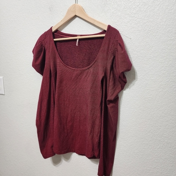 Free People Penelope Puffed Sleeve Top Size L - Picture 3 of 11